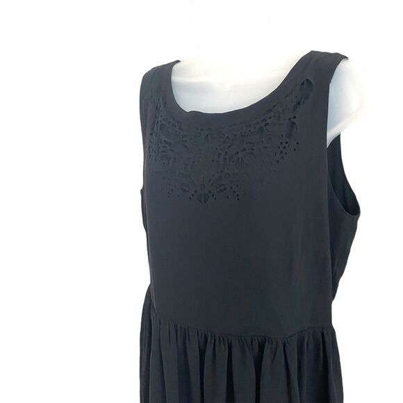 Sunday in Brooklyn Large Dress Sheath Sleeveless Black Lined Short Mini NWT FLAW - Picture 6 of 12